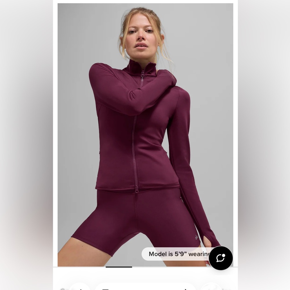 ALO Yoga Airlift Winter Warm Radiant Full-Zip Jacket - New with tags and unworn